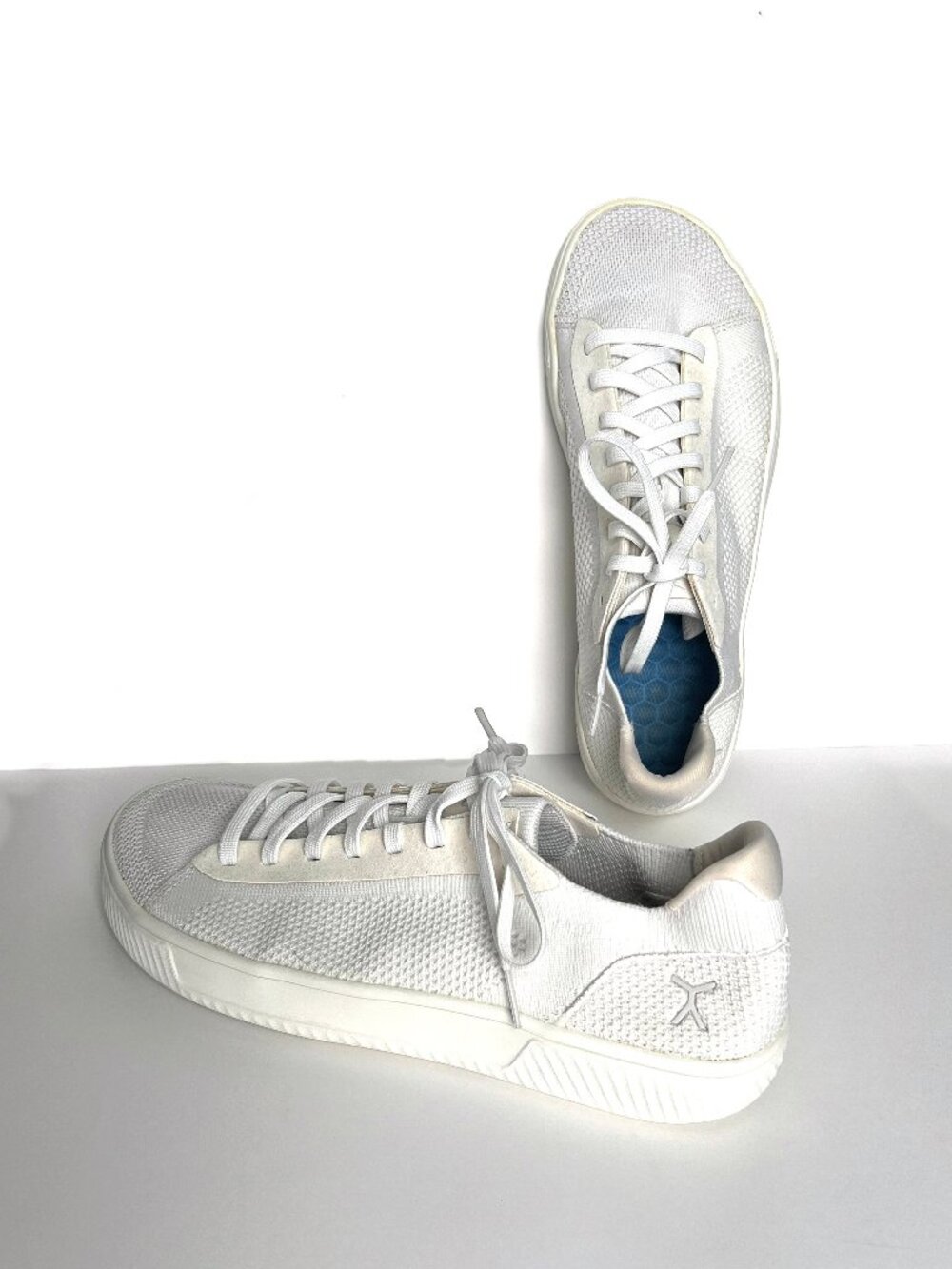 Flux Adapt Trainer Athletic Knit Barefoot Zero Drop Shoe, white 11.5